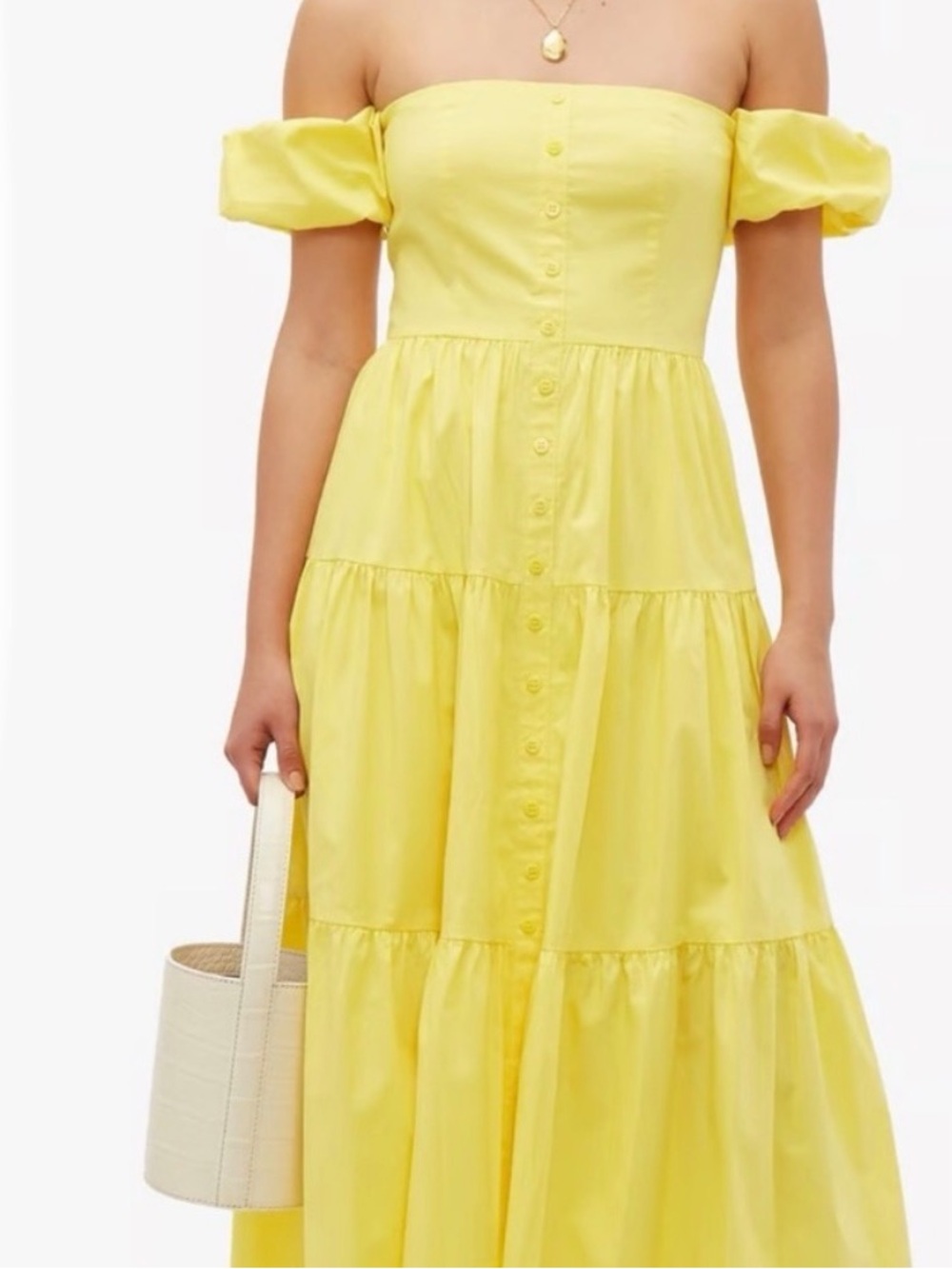Staud Elio Yellow Dress Size 12